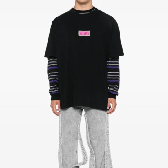 BNWT AW24 MM6 MAISON MARGIELA NUMBERS MOTIF TSHIRT S - Picture 1 of 14